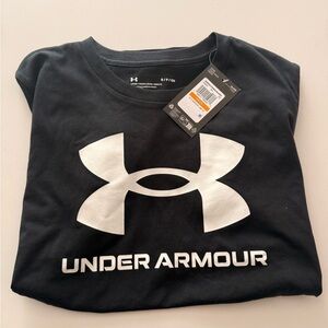 Under Armour Black Tee with White Logo